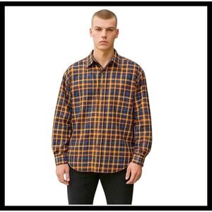 Robert‎ Graham Plaid Button Up Shirt Colorful Embroidered Details Mens Size 3XL